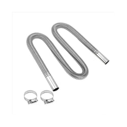 300cm Auto Air Parking Heater Exhaust Pipe with 2 Clamps Exhaust Hose