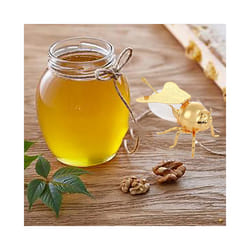 Bee Honey Containers with Dipper for Storage Gold