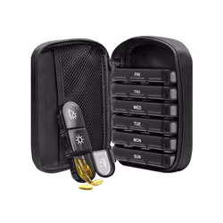 Weekly Pill Organizer Case 3 Times One Day Portable Travel Pill Box
