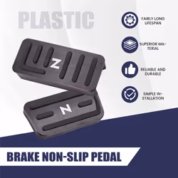 Black Gas Accelerator Pedal and Break Pedal Cover Non-Slip