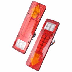 2Pcs Car 19 LED Waterproof Tail Light Truck Rear Turn Signal Light