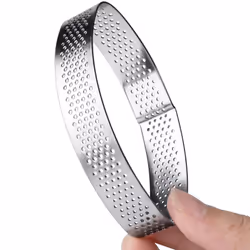 9 Pack Stainless Steel Tart Ring, Heat- Cake Mousse Molds