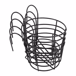 4Pcs Hanging Railing Pot Holders Plant Iron Racks Small