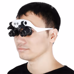 Headband LED Magnifying Glass Headlamp Microscope Watch Repair
