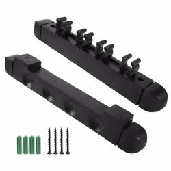 4 Holes Wall Mounted Hardwood Billiard Cue Rack Pool Cue Rack