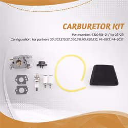 Carburetor Air Filter Set for Partner Chainsaw for 33-29