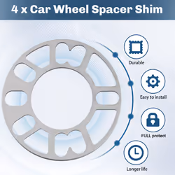 4Pcs Wheel Spacers 5mm for 4X100 4X114.3 5X100 5X108 5X114.3 5X120