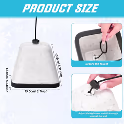 Outdoor Foam Faucet Cover for Winter, Faucet Cover Universal, 4Pcs
