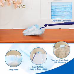30 Pieces Duster Refills with 2 Long Handle