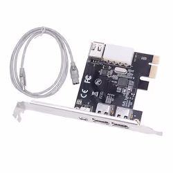 PCI-E 1X 1394 4 Port DV HD Video Capture Card Firewire Card