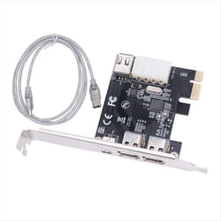 PCI-E 1X 1394 4 Port DV HD Video Capture Card Firewire Card