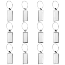 Sublimation Blank Keychain Rectangle Metal Heat Transfer Keychain