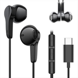 USB C Headphones Magnetic Wired Earbuds with Microphone