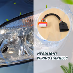 Headlight Wiring Harness Lamp Xenon Front Connector for -