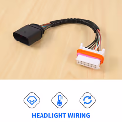 Headlight Wiring Harness Lamp Xenon Front Connector for -