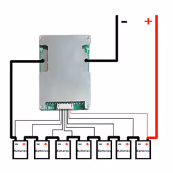 6S 50A Lithium Battery Protection Board with Power Battery Balance