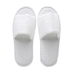 Spa Slippers, 5 Pairs Open Toe Toe Disposable Slippers Fit Size