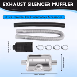 8 Pcs Car Consumables Air Heater 24mm Exhaust