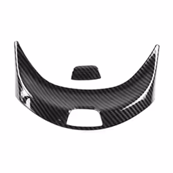 Car Center Console Armrest Box Trim Switch Buttons Cover Carbon Fiber