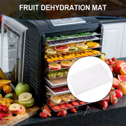 Non-Stick Silicone Dehydrator ,Reusable Mat Meshfor Fruit Dryer 8 Pcs