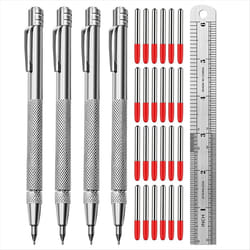 4 Pack Tungsten Carbide Scriber with Magnet, Metal Scribe