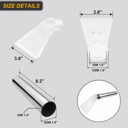 Extractor Hand Wand with Clear , Car Detailing Vacuum Wand