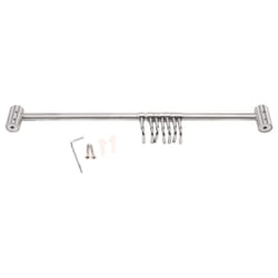 Kitchen Rail Rack Hanging Rack Stainless Steel 7 Sliding Hooks