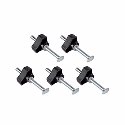 5Pack M8 4Inch T Slot Bolts with Washers T Track for Woodworking Jigs