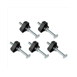 5Pack M8 4Inch T Slot Bolts with Washers T Track for Woodworking Jigs