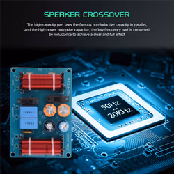 150W Speaker 3 Way High-Low 4-8 Ohm Frequency Divider for Speaker