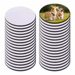35Pcs Round Sublimation Blank Coasters Sublimation Blank Cup Mat