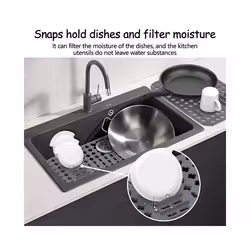 Kitchen Sink Protectors Mat 1 Pack, Silicone Sink Grid