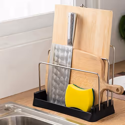 Cutting Boards Holder, Organizer Pantry Rack Bakeware Holder White