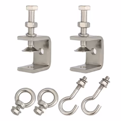 Stainless Steel Small C Clamp with Ring, C Clamp