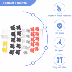 DIN Rail Terminal Blocks Kit Terminal+Ground Blocks+Aluminum Rail