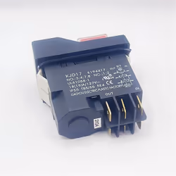 KJD17 6 Pins Electromagnetic Start Push Button Switches 18A AC127V