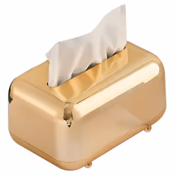 Luxury Golden Tissue Boxes Storage Napkin Holder Paper Case Organizer