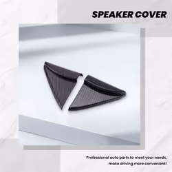 Carbon Fibre Car Interior A-Pillar Speaker Horn Cover Trim Frame