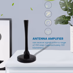 HD Indoor Digital TV Antenna with Amplifier,150 Miles Range Reception