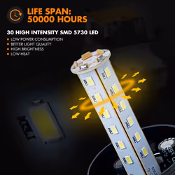 Forklift 30 Led Beacon Light Strobe Lamp Hazard Flashing Warning