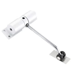 Simple Door Closer Household Automatic Hinge Mute Closer(White)