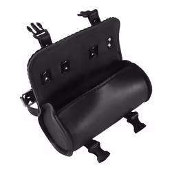 Motorcycle Fork Bag PU Leather Bicycle Handlebar Tool Pouch,Universal