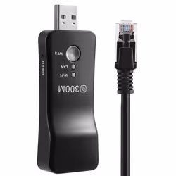 USB TV WiFi Dongle Adapter 300Mbps Universal Wireless Receiver RJ45
