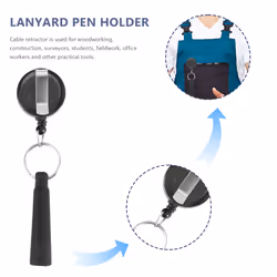 8Pcs Retractable Pencil Holder,for Woodwork, Retractable Pen Case
