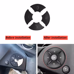 Steering Wheel Button Switch Trim Cover for C E S Class