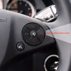 Steering Wheel Button Switch Trim Cover for C E S Class