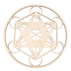 3Pcs/Set Sacred Geomtry Wall Art Set Wooden Wall Art, Sacred Geometry