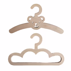 10PCS Nordic Wooden Bear Cloud Clothes Hanger Wall Hanging Coats Rack