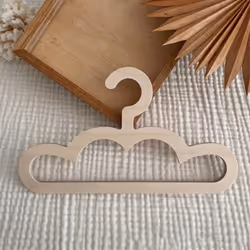 10PCS Nordic Wooden Bear Cloud Clothes Hanger Wall Hanging Coats Rack
