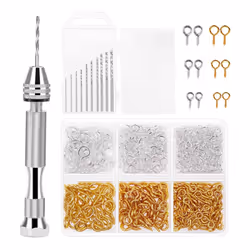 Resin Kit with 1Pcs Pin Drill 10Pcs Drill Bits and 400Pcs Screw Pins